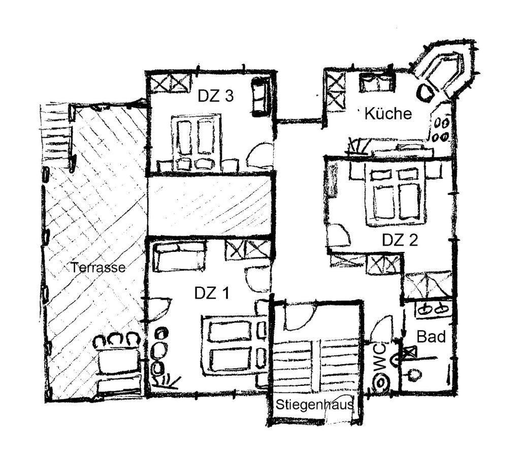 מאיירהופן Appartement Schneeflockchen מראה חיצוני תמונה